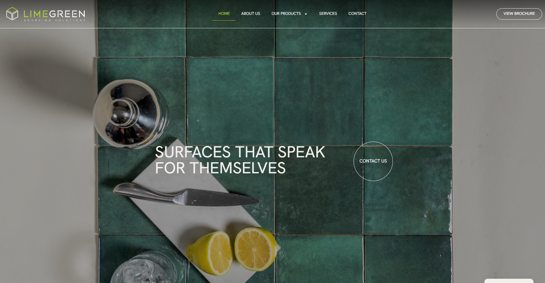 Flooring solutions website homepage design